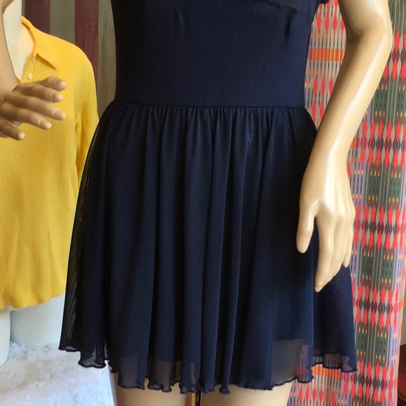 BKE NylonMesh Contrasting Lined Mini Dress NWOT Adorable - Picture 3 of 6